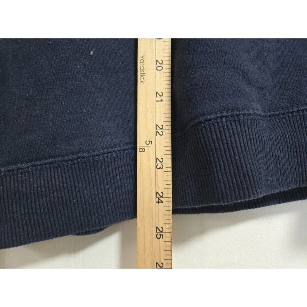 Hollister 1/4 Zip Jacket Mens L Blue Sherpa Lined Heavyweight Sweater Shacket‎